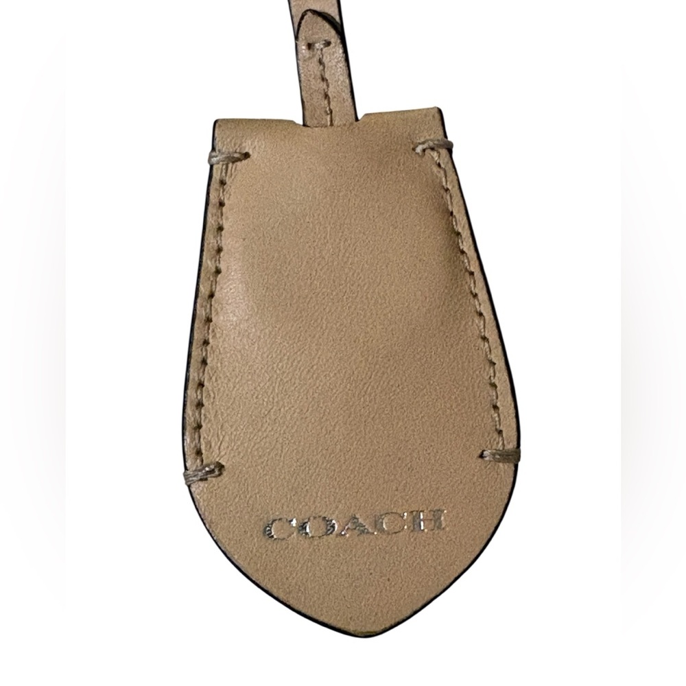 Coach Beige Leather clochette Bag Charm - Picture 4 of 6